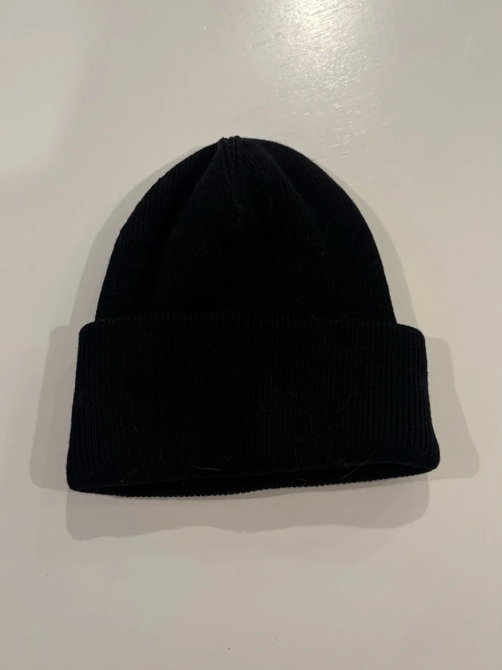 Canada Goose Black Ribbed Arctic Program Patch Beanie